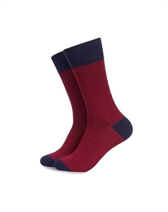 Носки мужские высокие бордовые Orion Gentle Dots Tezido