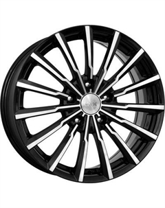 Литой диск K&K Акцент (КС641) 5.5x14 4x100мм DIA 56.6мм ET 45мм Алмаз черный K&k