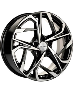 Литой диск Khomen KHW1716 Forester 17x7" 5x114.3мм DIA 56.1мм ET 48мм Black FP