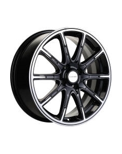 Литой диск Khomen KHW1707 Vesta 17x6.5" 4x100мм DIA 60.1мм ET 50мм Black FP