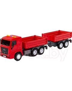 Автомобиль игрушечный Полесье Маз Бортовой с прицепом / 94155