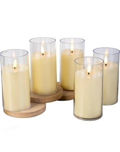 Набор из 5 свечей стаканы D7 15 см Jameure
