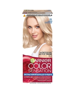 Стойкая крем-краска для волос "Платиновый Блонд" Color Sensation Garnier