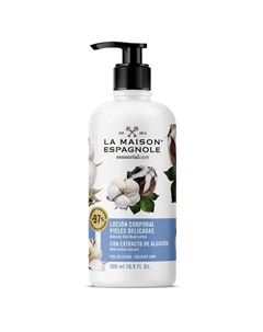 Лосьон для тела для чувствительной кожи "Хлопок" Sensorialcare Delicate Skin Body Lotion 500 La maison espagnole