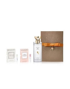 Набор: Одеколон Eau Parfumee au The Blanc + пробники Bvlgari