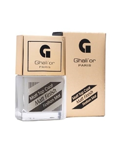 Лак для ногтей с витамином В Matt Top Coat Матовое бесцветное покрытие 11 Ghali' or