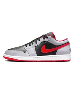 Кроссовки 1 Low Black Light Smoke Grey Gym Red Nike