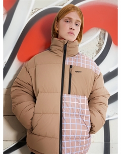 Пуховик двусторонний мужской, Бежевый Термит