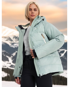 Пуховик женский, Зеленый Zanier