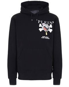 Худи-унисекс хлопковое с принтом Philipp plein