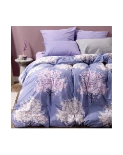 Комплект постельного белья Ночь нежна Весенние деревья 1.5сп 70x70 / 71107-1+70895-4