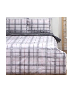 Комплект постельного белья Love Life Серая клетка / 9861646 Love life