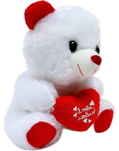 Мягкая игрушка Milo Toys Я тебя люблю. Мишка с сердечком / 1216955 Milo toys