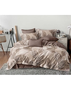 Комплект постельного белья Реноме Евро Оливковая коллекция. Простыня на резинке УУ 067