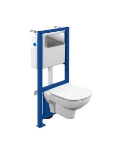 Унитаз подвесной с инсталляцией Cersanit City Co DPL EO Slim / 64121