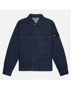 Мужская джинсовая куртка Indigo Denim-Rinsed Stone island