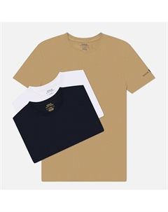 Комплект мужских футболок Logo Sleeve Crew Neck 3-Pack Polo ralph lauren