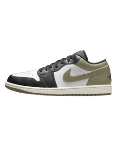 Кроссовки 1 Low Black Toe Medium Olive Nike