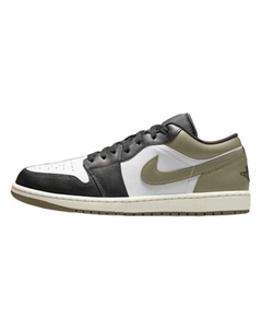 Кроссовки 1 Low Black Toe Medium Olive Nike