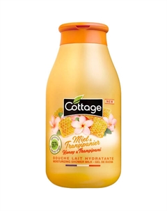 Молочко для душа увлажняющее "Мёд и Франжипани" Moisturizing Shower Milk Honey & Frangipani 250 Cottage