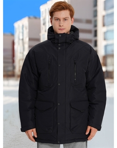 Пуховик мужской оверсайз, Черный Athlex