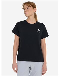 Футболка женская Rolling Bend Graphic Ss, Черный Columbia