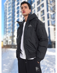 Пуховик мужской, Черный Kappa