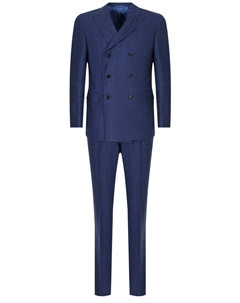 Костюм из шерсти в клетку Stile latino