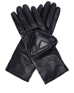 Перчатки кожаные Prada