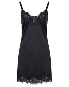 Сорочка шелковая с кружевом Dolce&gabbana