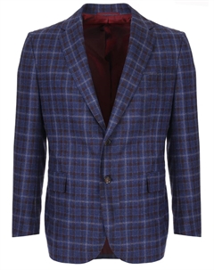 Шерстяной пиджак в клетку Stile latino