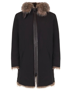 Парка двусторонняя из меха енота Ferre