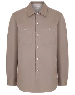 Рубашка Easy Fit хлопковая Brunello cucinelli
