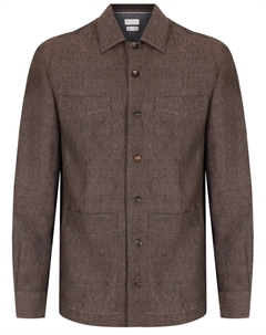 Рубашка Regular Fit льняная Brunello cucinelli