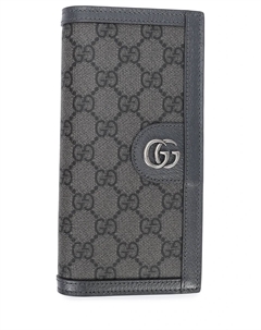 Кошелек из кожи и текстиля Gucci