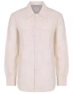 Рубашка Easy Fit льняная Brunello cucinelli