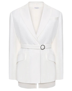 Пиджак из вискозы и льна Brunello cucinelli