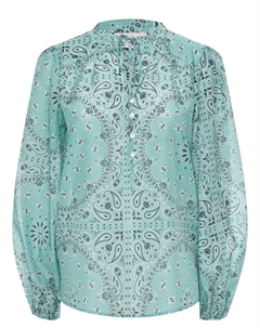 Блуза из хлопка и шелка Mc2 saint barth