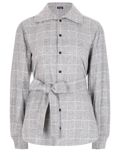 Рубашка из шелка и шерсти Kiton