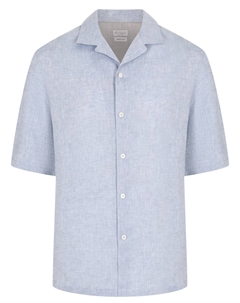 Рубашка Easy Fit льняная Brunello cucinelli