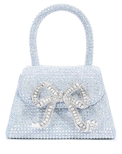 Сумка джинсовая со стразами Self-portrait