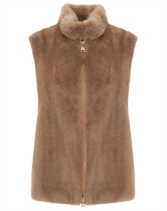 Жилет из кашемира и меха норки Manzoni 24