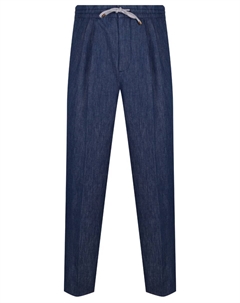 Джинсы Leisure Fit из хлопка и льна Brunello cucinelli