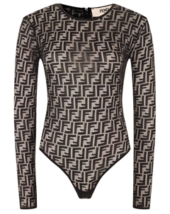 Боди из сетки Fendi