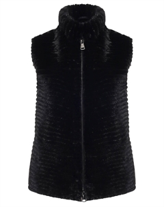 Жилет шерстяной с мехом норки Manzoni 24