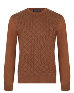 Джемпер из шерсти и шелка Bertolo luxury menswear