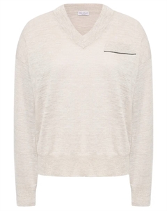 Пуловер однотонный Brunello cucinelli