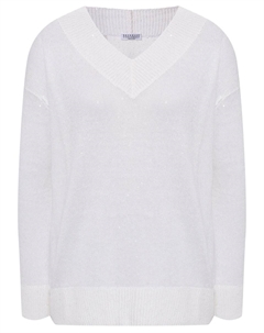 Пуловер изо льна и шелка Brunello cucinelli