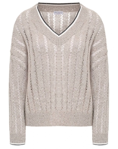 Пуловер льняной Brunello cucinelli