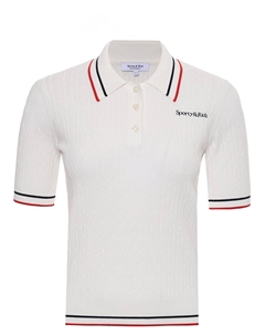 Поло из вискозы Sporty & rich